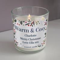 Personalised Festive Christmas Scented Jar Candle Extra Image 2 Preview
